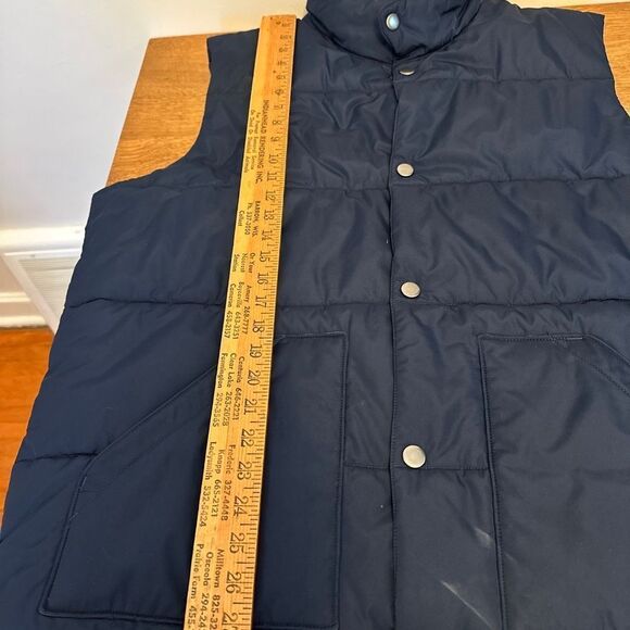 Lands' End Men's Size XL Puffer Vest Blue Polyester - Picture 6 of 6